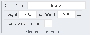 Element Parameters block